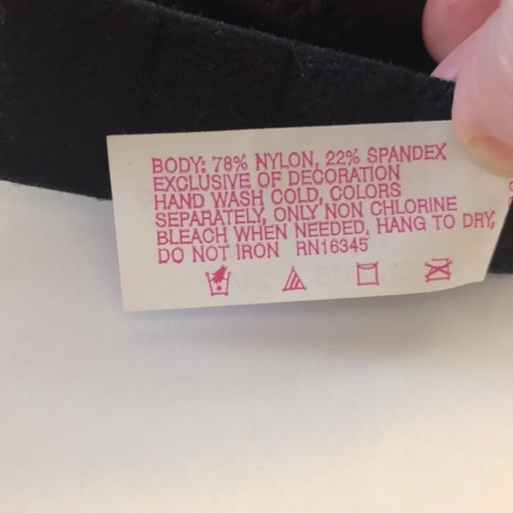 Lily of France Black Extreme Options (6ways) Padded Bra 34A - Picture 5 of 5